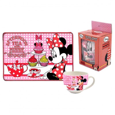 Conjunto Caneca + Individual Refeição Minnie