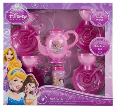 Conjunto Chá Plástico Princess Disney bolas sabão