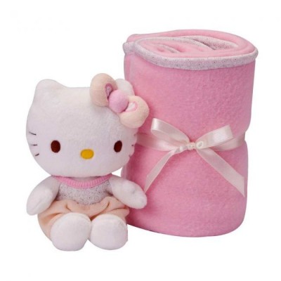 Conjunto Cobertor e Peluche Hello Kitty Baby