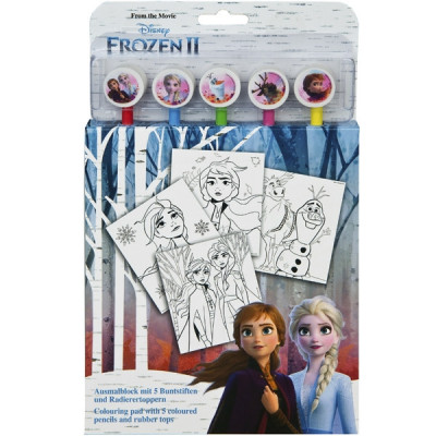 Conjunto Colorir com Lápis Frozen 2