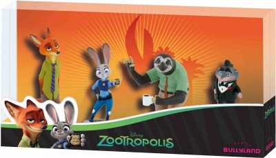 Conjunto de 4 Figuras Zootropolis