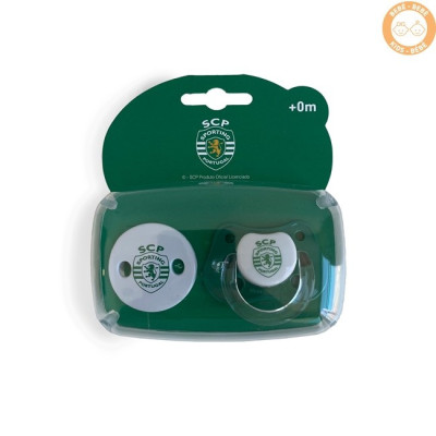 Conjunto de Chupeta e Corrente 0+ Sporting