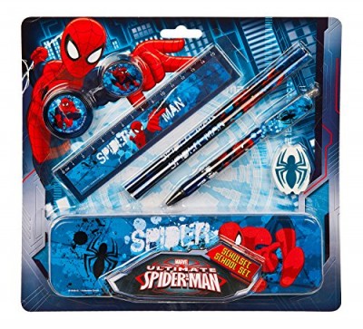 Conjunto de Papelaria de 8 Peças Marvel Spiderman