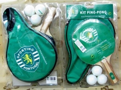 Conjunto de raquete ping pong com bolsa Sporting