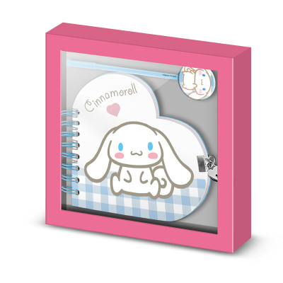Conjunto Diário + Caneta Cinnamoroll Hello Kitty