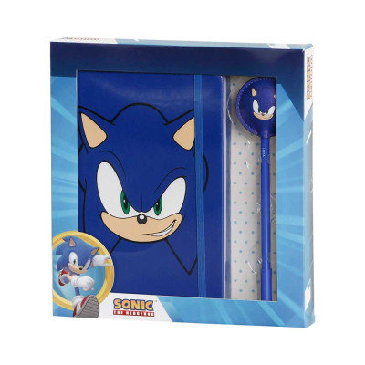 Conjunto Diário + Caneta Sonic The Hedgehog