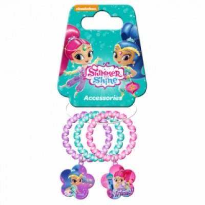 Conjunto elásticos de cabelo Shimmer e Shine