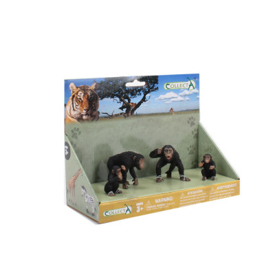 Conjunto Figuras 4 Chimpanzés