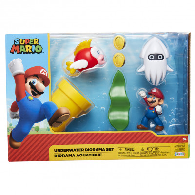 Conjunto Figuras Super Mario - Underwater