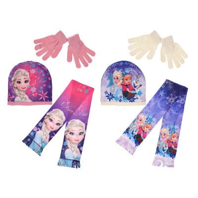 Conjunto Gorro, Cachecol e Luvas Frozen Sortido