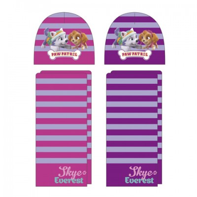 Conjunto Gorro + Cachecol Patrulha Pata Skye T.48-51