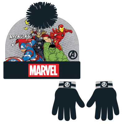 Conjunto Gorro e Luvas Avengers Marvel