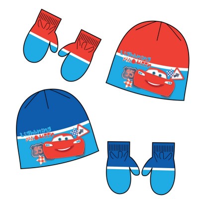 Conjunto Gorro e Luvas Cars - Sortido