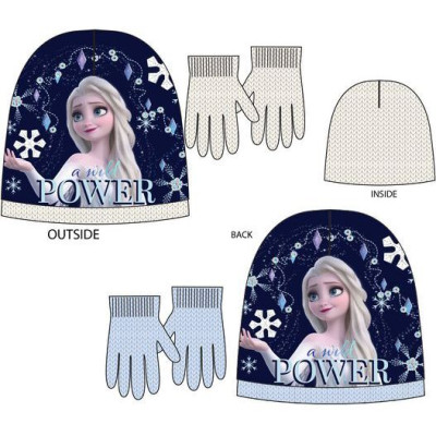 Conjunto Gorro e Luvas Elsa Frozen 2 Sortido