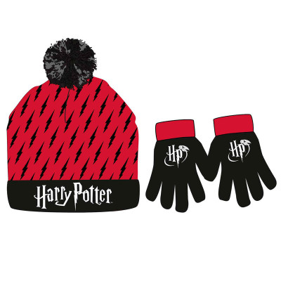 Conjunto Gorro e Luvas Harry Potter HP