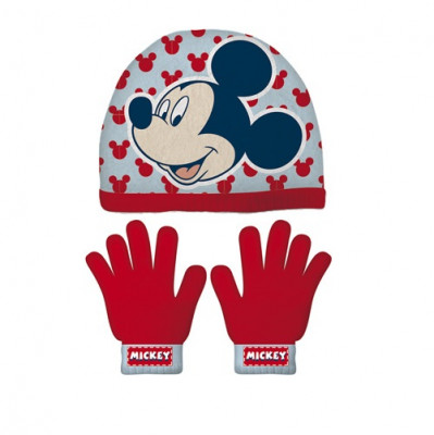 Conjunto Gorro e Luvas Mickey Disney