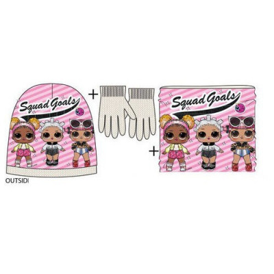 Conjunto Gorro, Gola e Luvas LOL Surprise Squad Goals