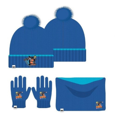 Conjunto Gorro, Gola e Luvas Naruto