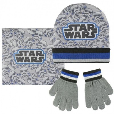 Conjunto Gorro + luvas + gola Polar - Star Wars