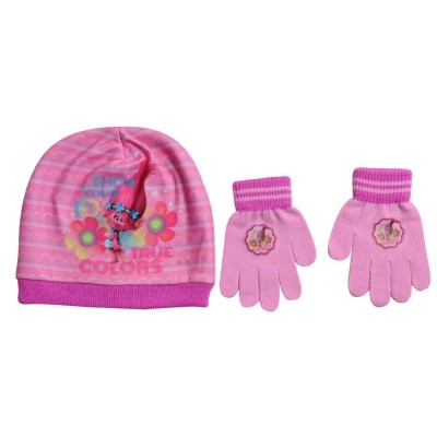 Conjunto gorro + luvas Trolls Poppy