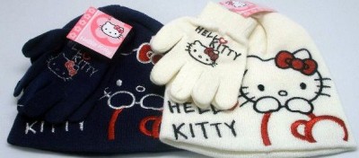 Conjunto Hello Kitty Gorro+Luvas