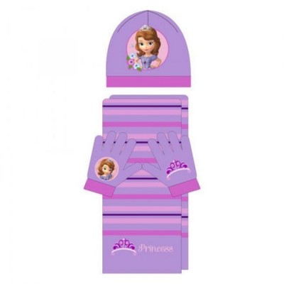 Conjunto inverno 3 pçs Disney Princesa Sofia