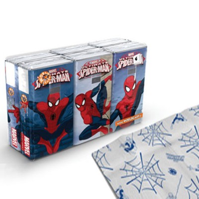 Conjunto lenços papel homem aranha