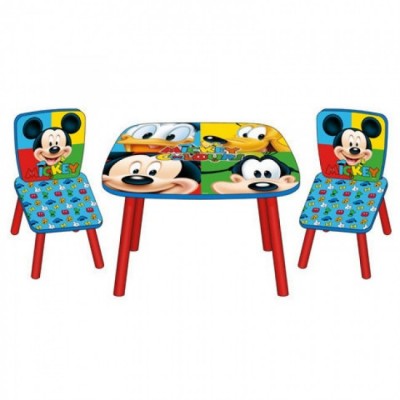 Conjunto Mesa e Cadeiras de Mickey Mouse
