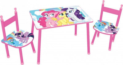 Conjunto Mesa e Cadeiras My Little Pony