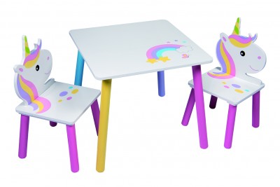 Conjunto Mesa e Cadeiras Unicórnio