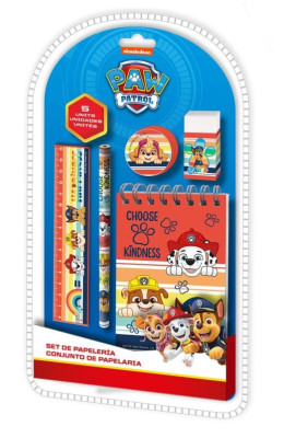 Conjunto Papelaria 5 peças Patrulha Pata Happiness