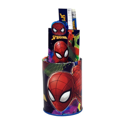 Conjunto Papelaria Secretária Marvel Spiderman