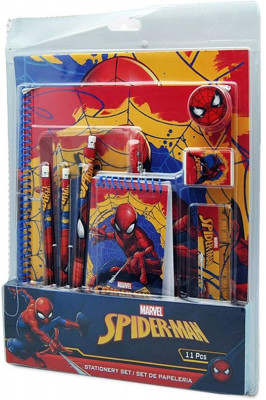 Conjunto Papelaria Spiderman 10 peças