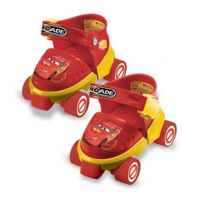 Conjunto Patins+Joelheiras+Capacete Mc Queen Cars