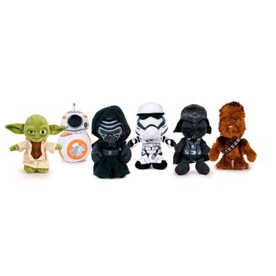 Conjunto Peluches Star Wars Sortidos 29cm