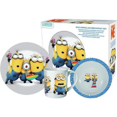 Conjunto pequeno almoço Minion