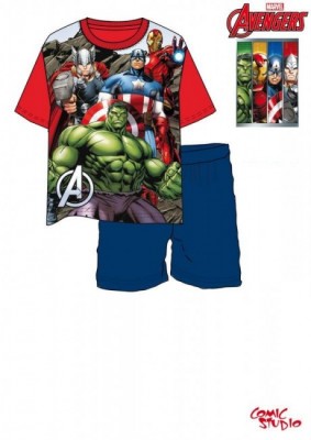 Conjunto Pijama Verão Marvel Avengers Red