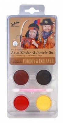 Conjunto pintura facial Cowboy ou Indio