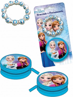Conjunto porta moedas + pulseira Frozen