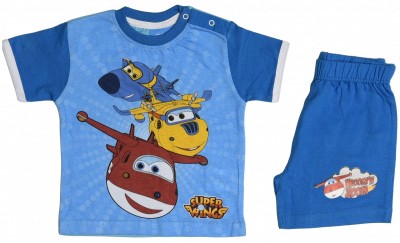 Conjunto Praia Super Wings - Azul