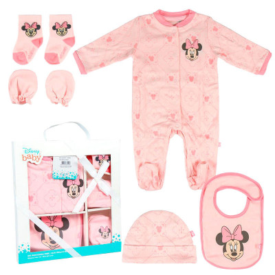 Conjunto Primeira Roupinha Bebé Minnie 5 peças