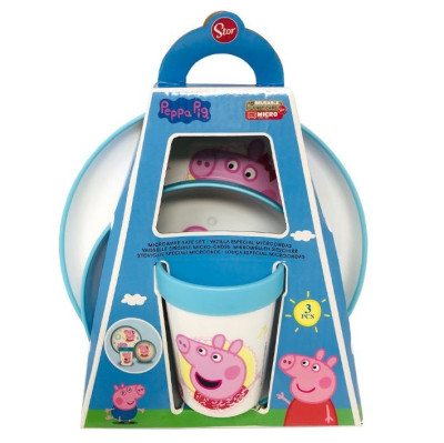 Conjunto Refeição 3 Peças Porquinha Peppa