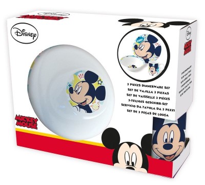 Conjunto Refeição Cerâmica Mickey Mouse