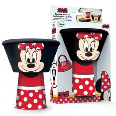 Conjunto refeição Disney Minnie White Dots