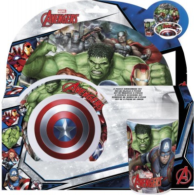 Conjunto refeição em melamina Avengers - Gallery
