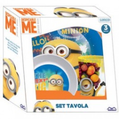 Conjunto refeição Melamina 3 Pçs Minions