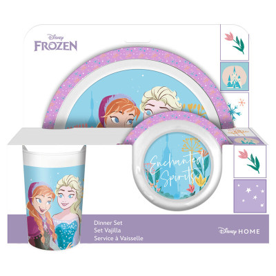 Conjunto Refeição Melamina Frozen 2 Disney