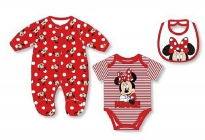 Conjunto Roupa Bebé Minnie Vermelho