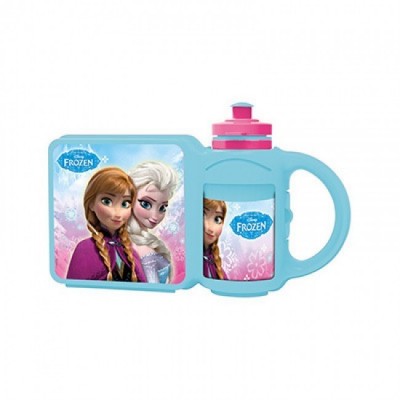 Conjunto sanduicheira + garrafa Frozen