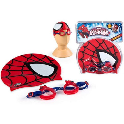 Conjunto touca + óculos natação Spiderman Marvel Ultimate